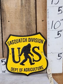 Sasquatch Cast Iron Sign