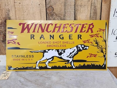 Winchester Ranger Shot Shell Metal Sign