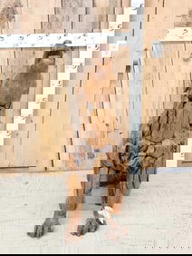 Howling Wolf Driftwood Sculpture