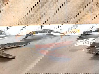 2 Antler Handle Fixed Blade Knives By Al's Customs