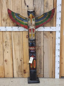 Hand Carved Wooden Totem Pole