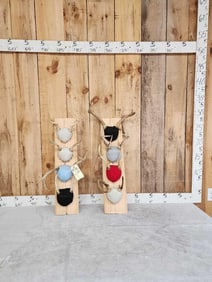 8 Sets Of Whitetail Antlers On Plaques