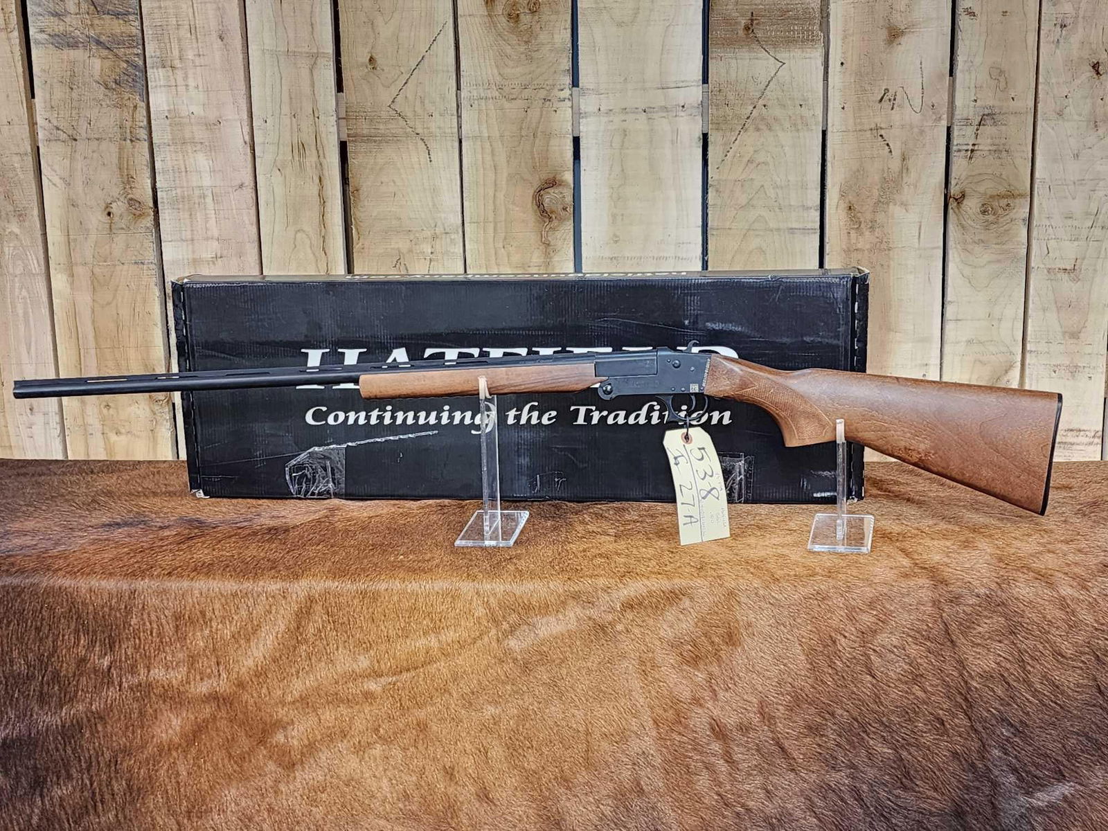 Hatfield Model SGL 410 Single Shot Shotgun: 53.8 Has seen little use with box SN 410S18-001236