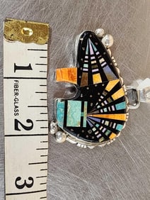 Navajo Sterling Bear Necklace Pendant