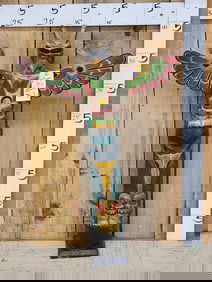 Hand Carved Wooden Totem Pole