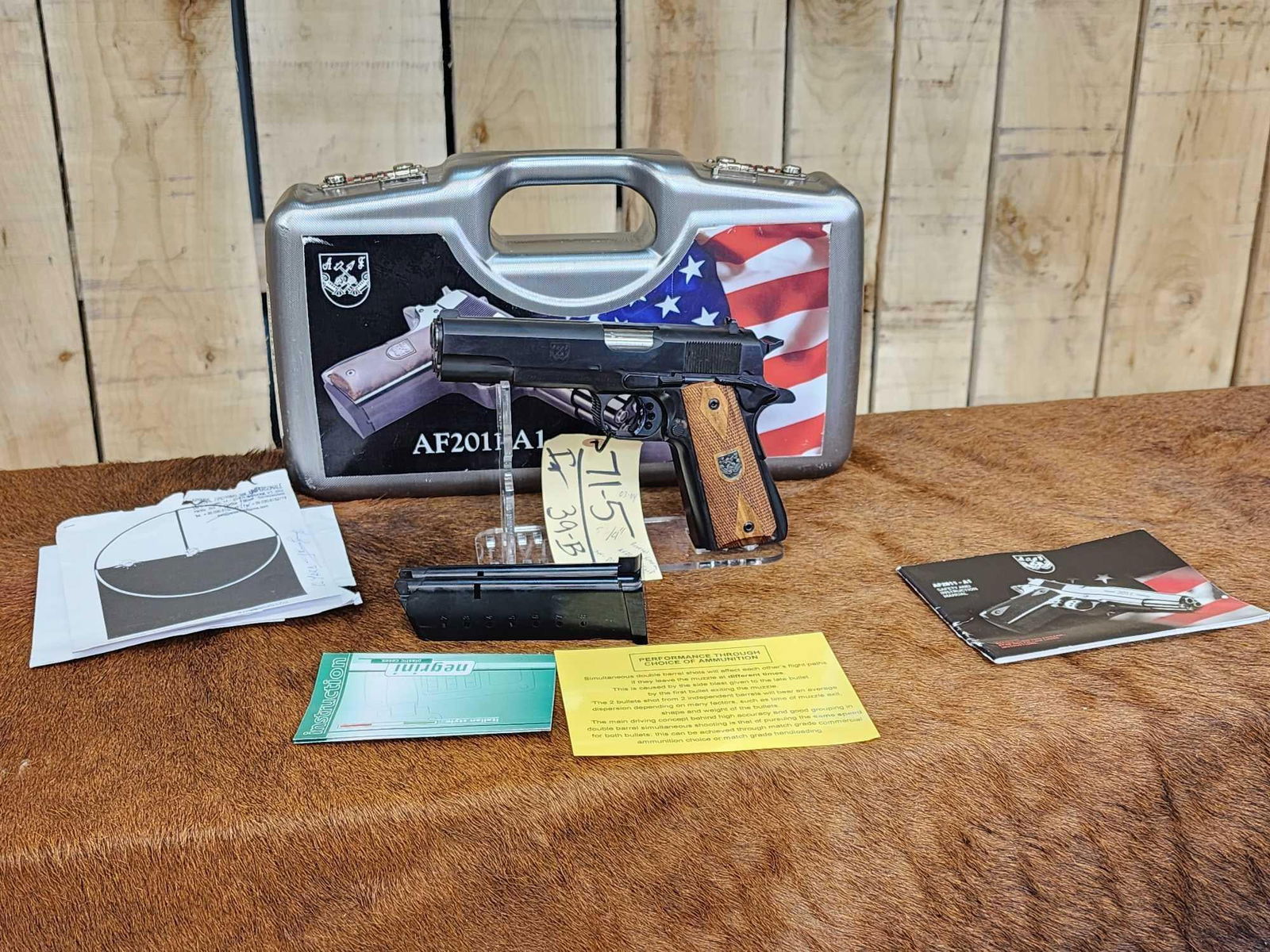 Arsenal Firearms Model AF2211 Double Barrel 45ACP Semi Auto Pistol (1 of 8)