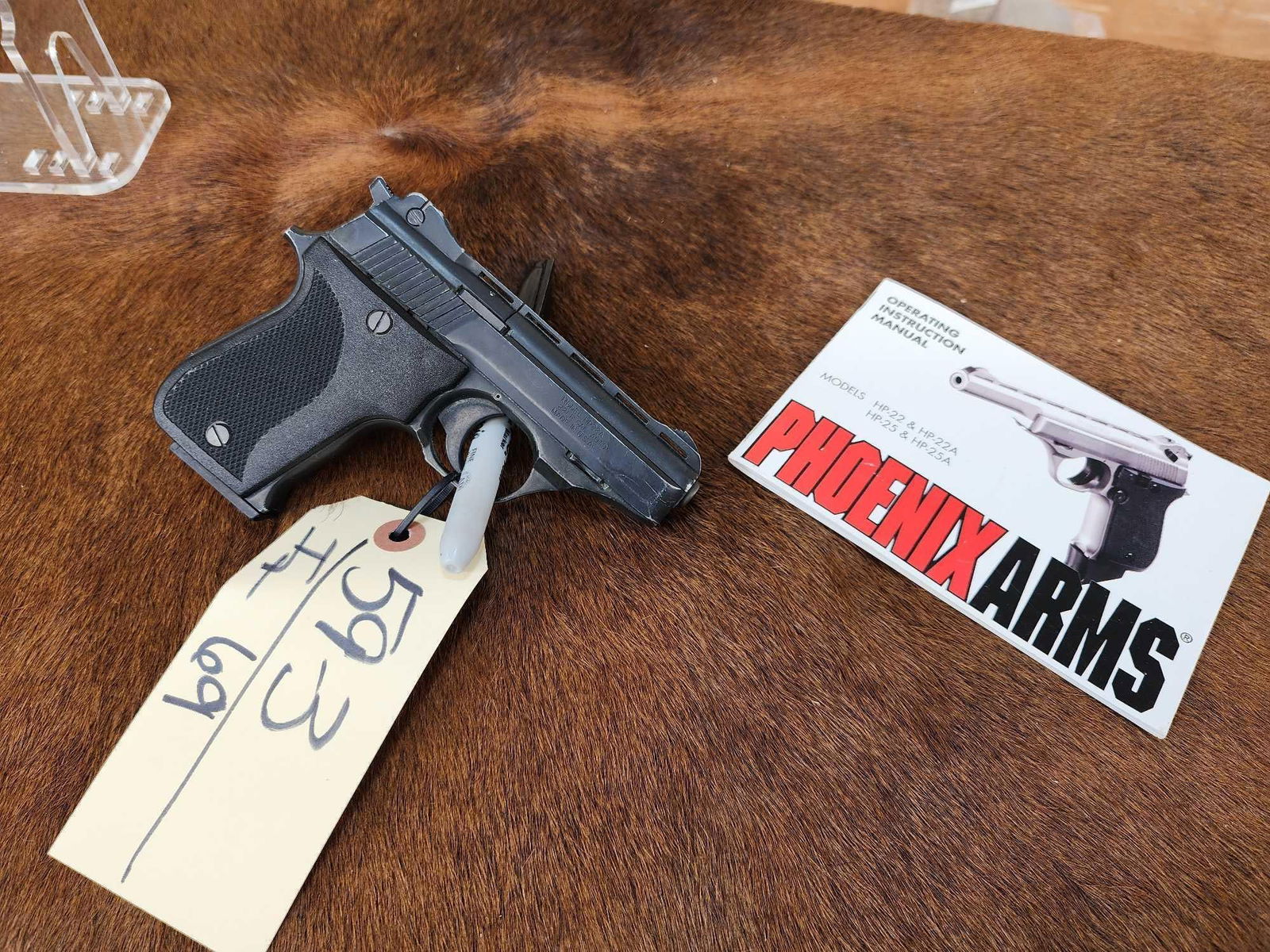 Phoenix Arms Model HP22A .22 Semi Auto Pistol: 59.3 With manual SN 4449331