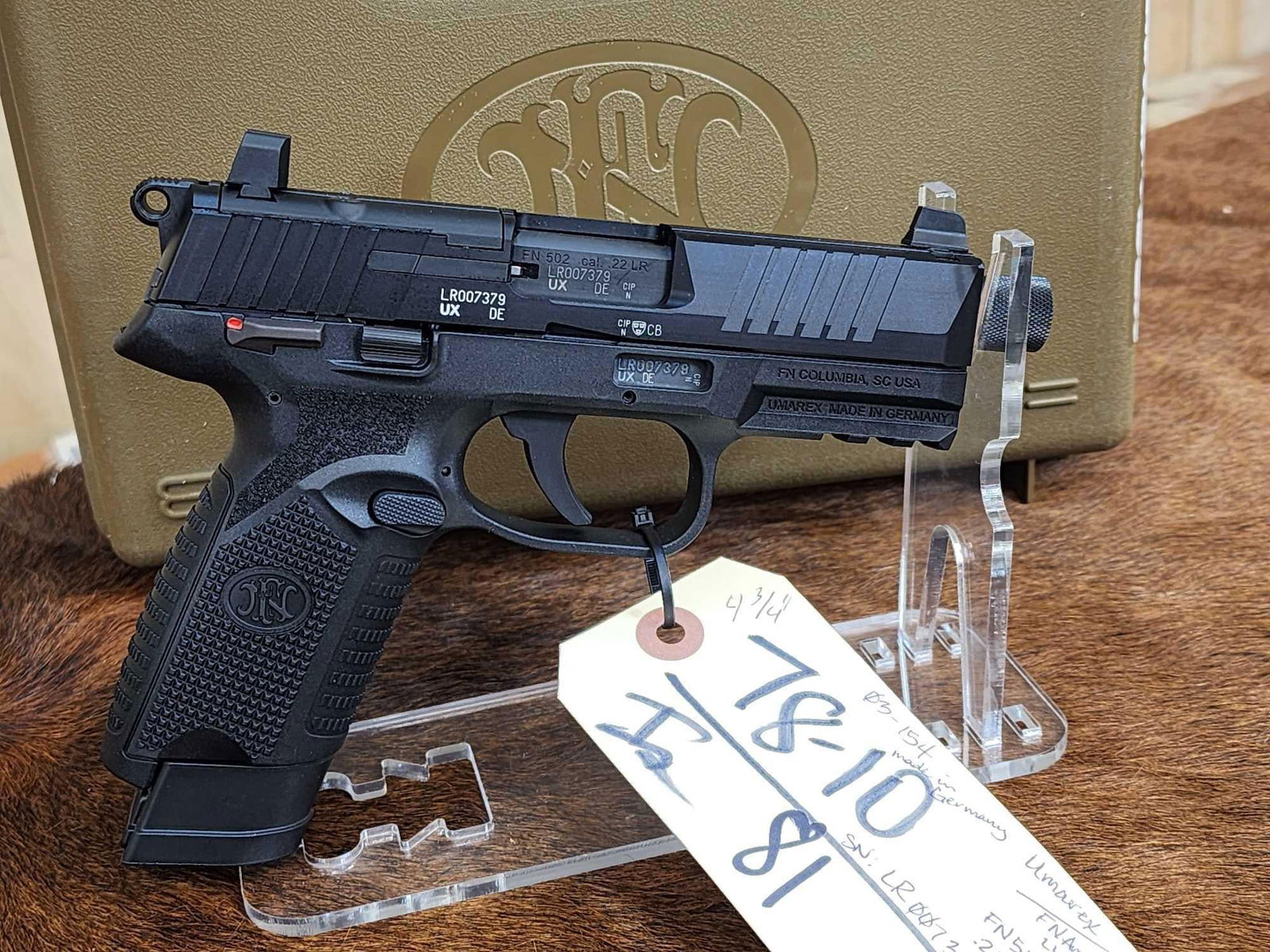 FN America Model FN502 .22 semi Auto Pistol (1 of 4)