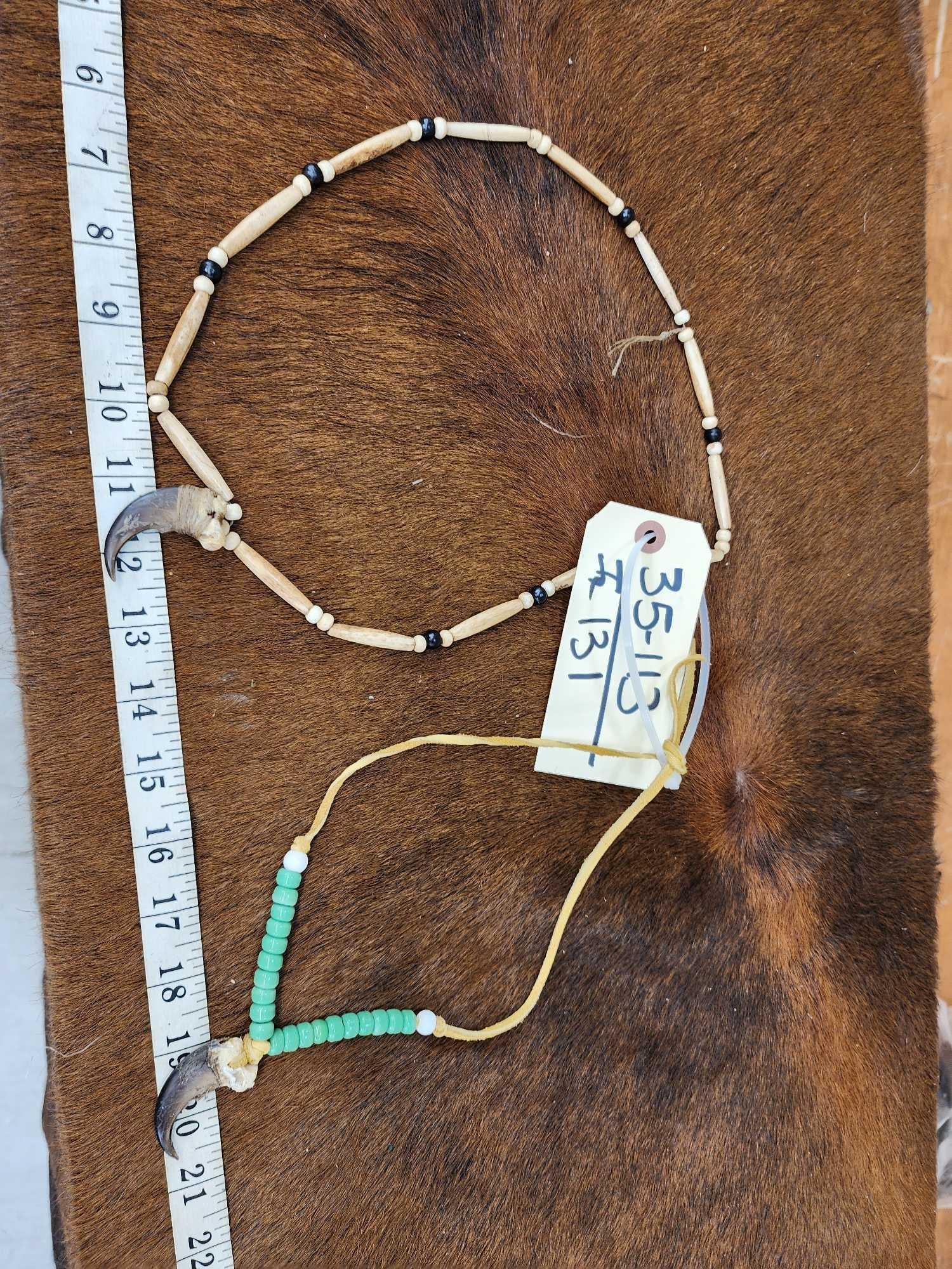 2 Black Bear Claw Necklaces (1 of 3)