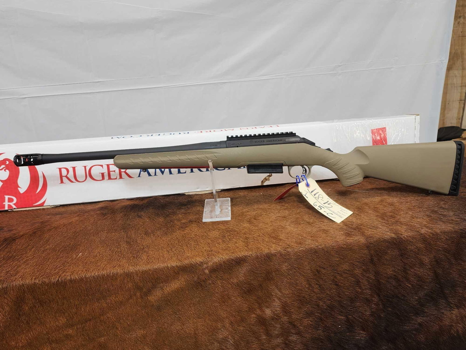 Ruger American Ranch Carbine 450 Bushmaster Bolt Action Rifle: 118.15 Has seen little use 16 1/8" barrel with muzzle brake SN 690940257