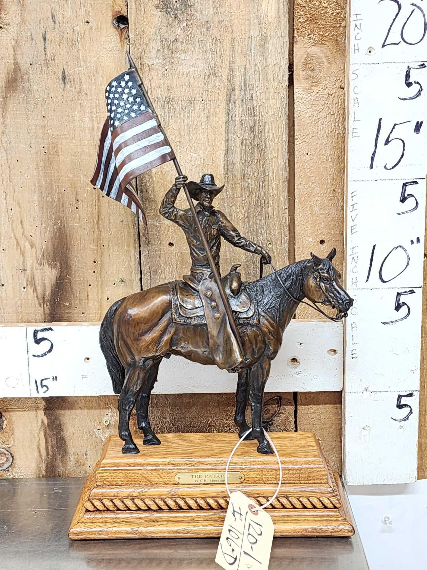 C.R. Morrison Bronze Sculpture "The Patriot " (1 of 11)