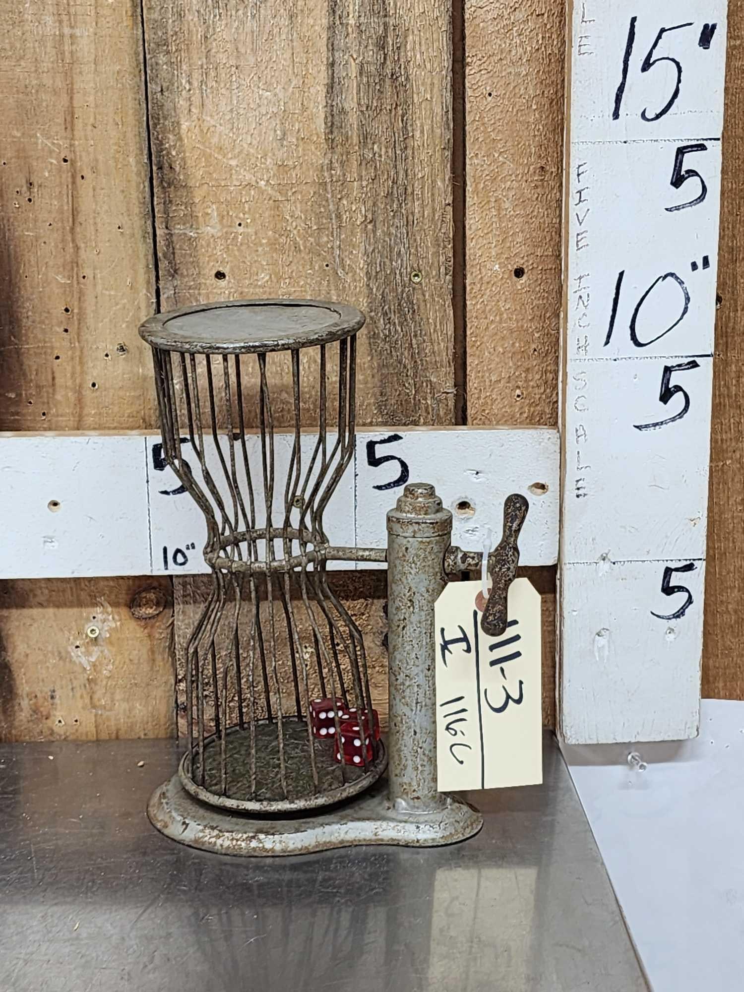 Vintage Chuck A Luck Gambling Dice Piece (1 of 6)