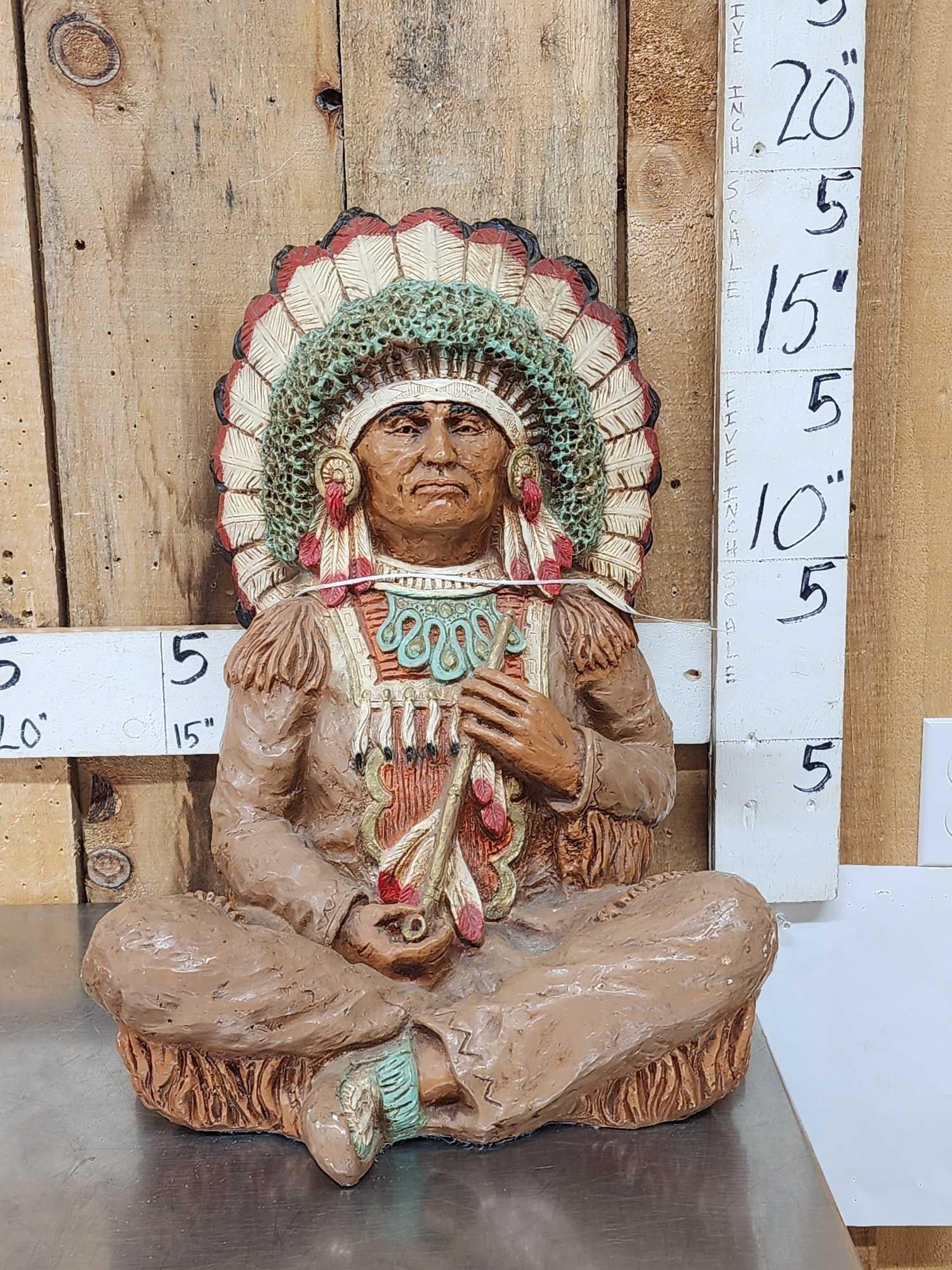 1973 Vintage Indian Chief Sculpture (1 of 8)