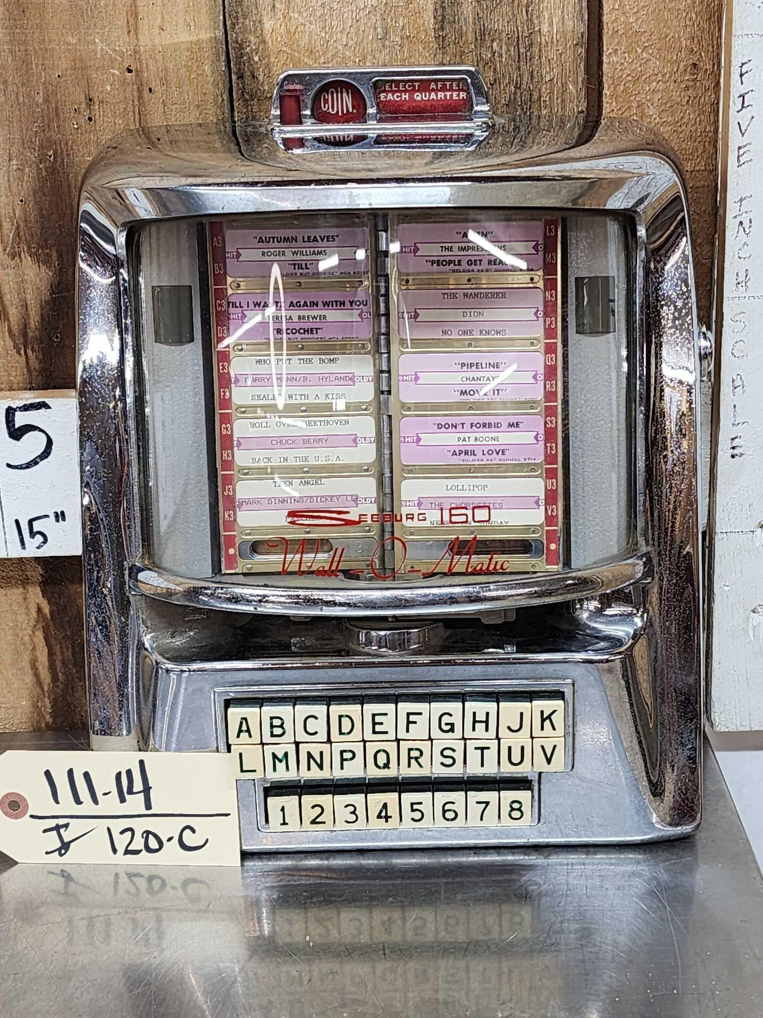 Mid 1950s Seeburg 160 Wall-O-Matic Remote Jukebox Song Selector (1 of 15)
