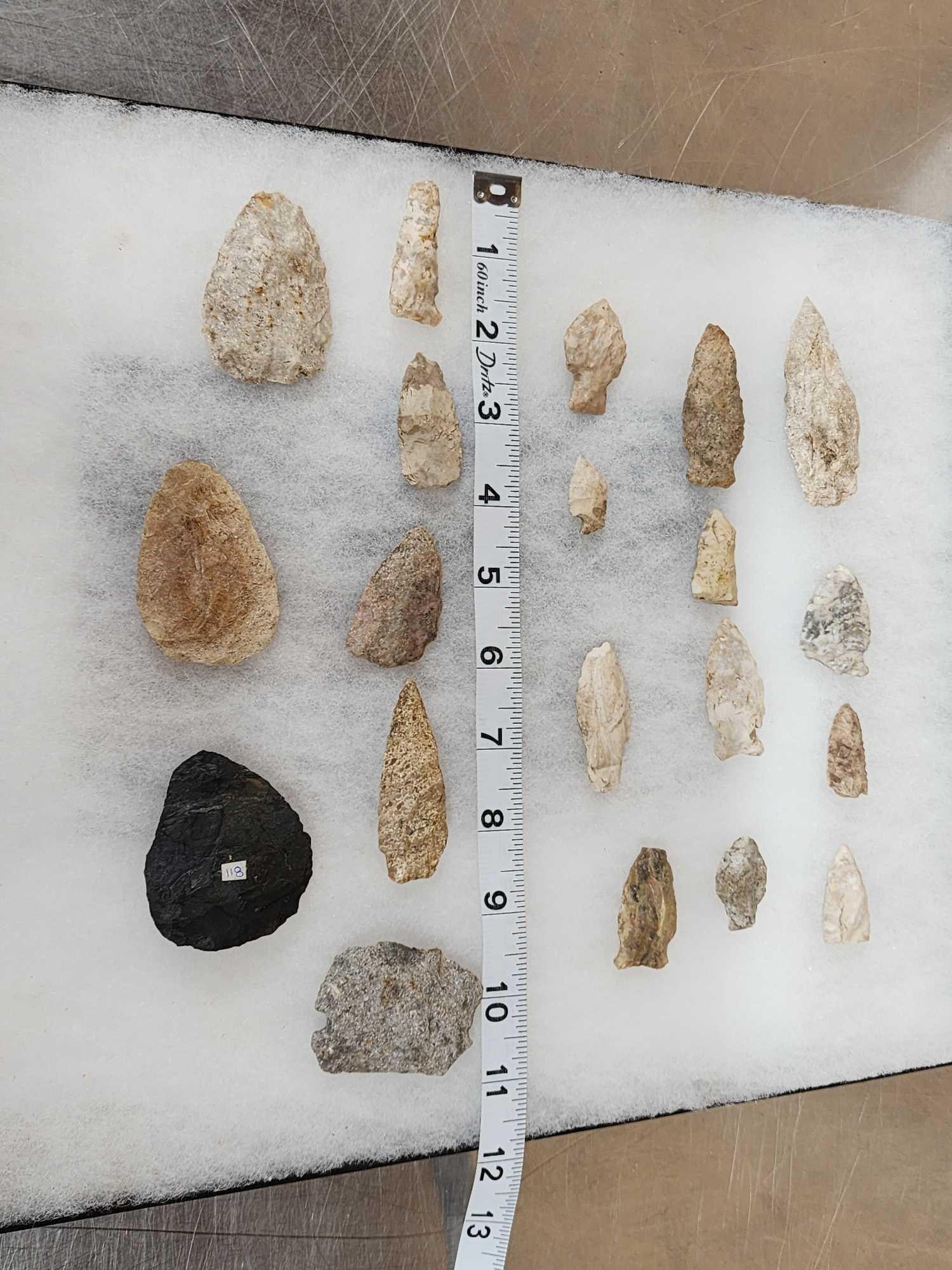 Collection Of 20 Arrowheads & Stone Tools Native American Artifacts (1 of 3)