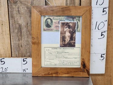 Copy Of 1878 Austin Texas Prostitution License