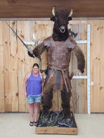 Spectacular Minotaur Full Body Taxidermy Mount