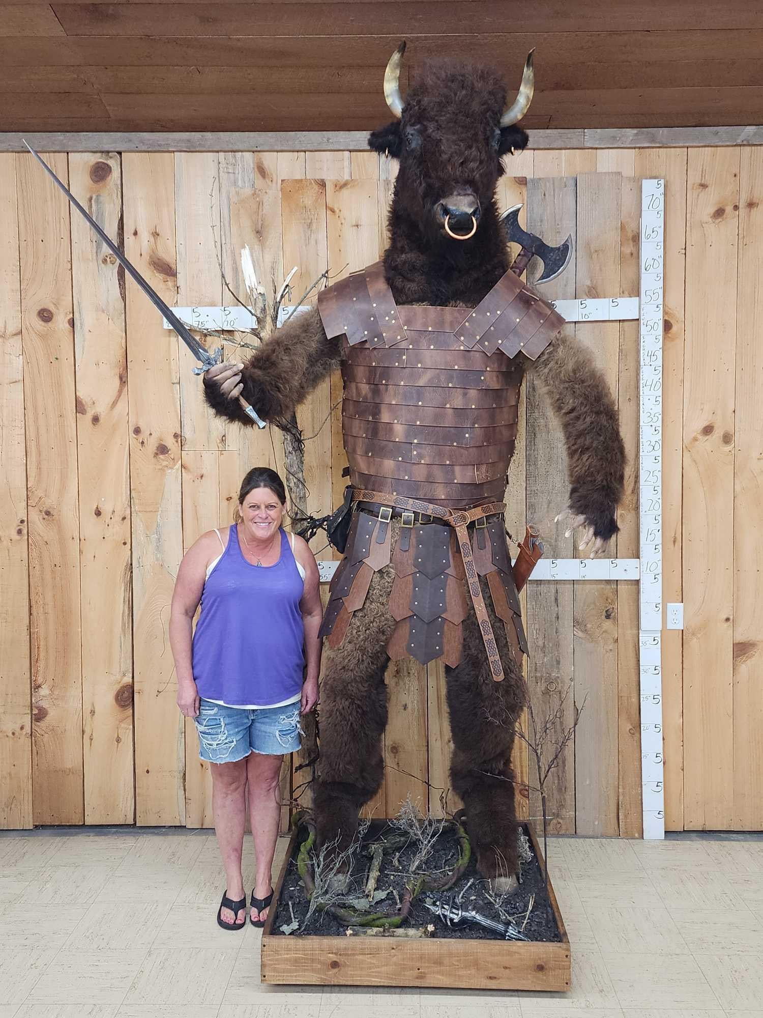 Spectacular Minotaur Full Body Taxidermy Mount (1 of 19)