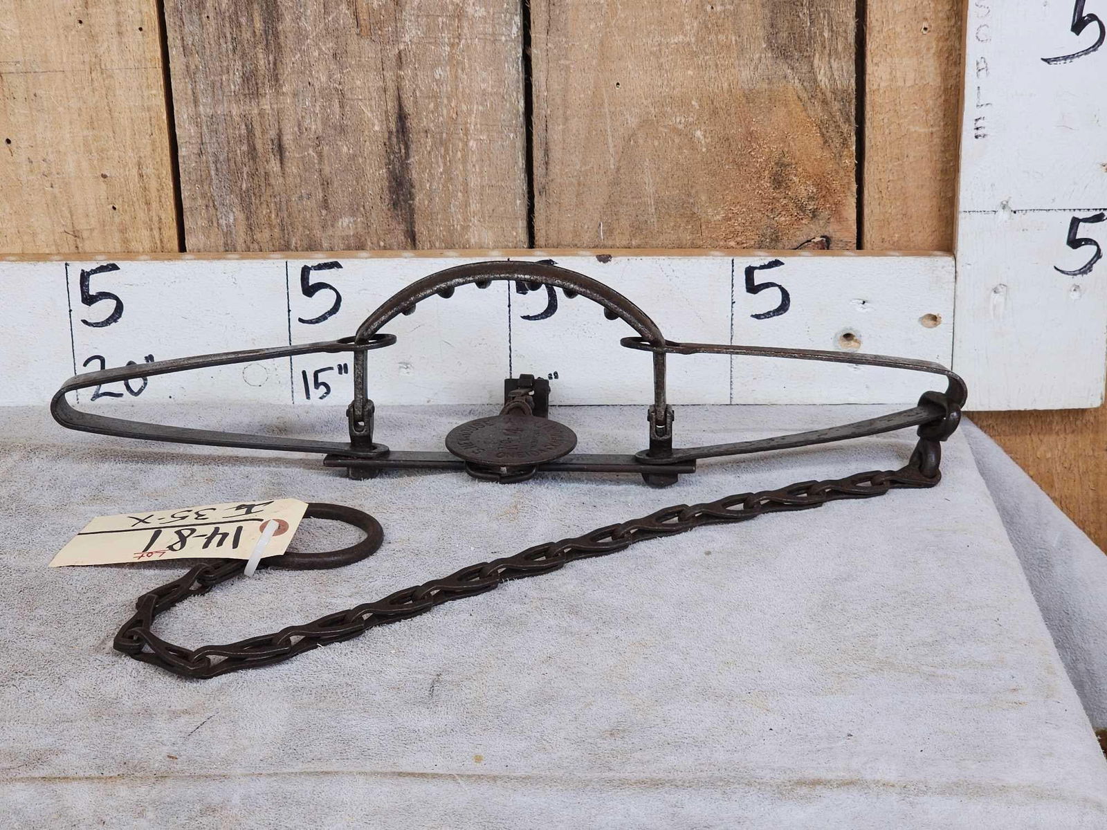 S. Newhouse Oneida Community #14 Double Long Spring Trap (1 of 7)