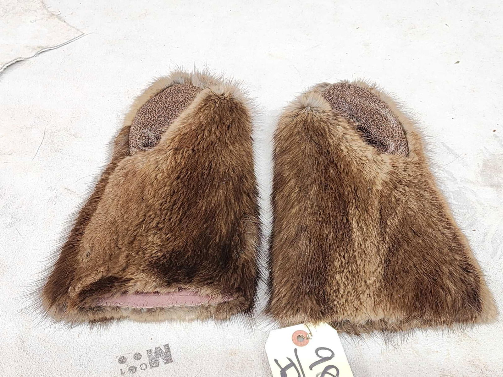 Pair Of Muskrat Fur Mittens (1 of 4)