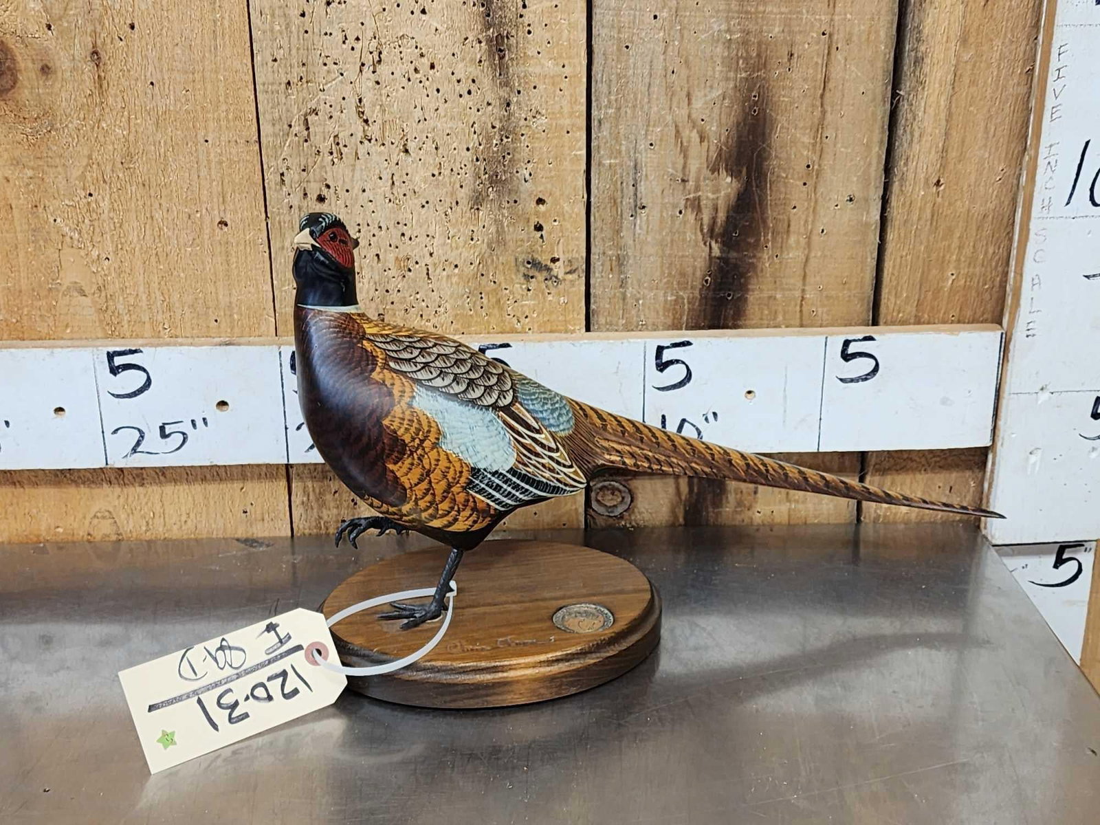 Hand Carved Wooden Pheasant (1 of 8)