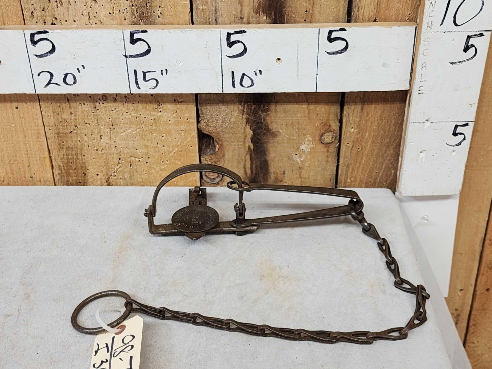 S. Newhouse Oneida Community # 21 1/2 Single Long Spring Trap (1 of 6)