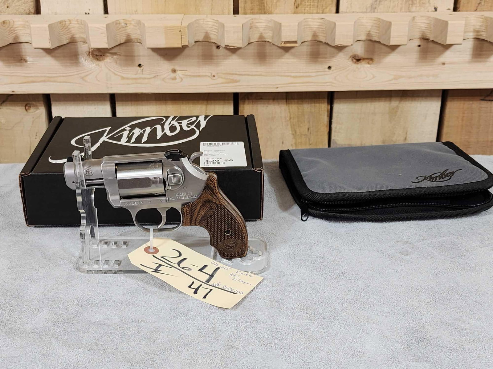 Kimber Model K6S .357 Revolver: 26.4 Brand new never fired snub nose revolver stainless SN RV062153