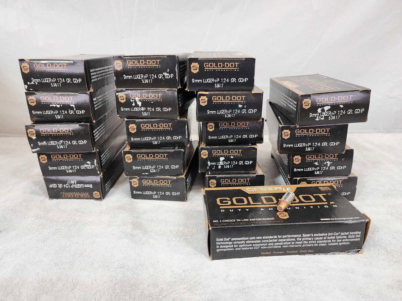 1000 Rounds Of 9mm Plus P Ammunition (1 of 2)
