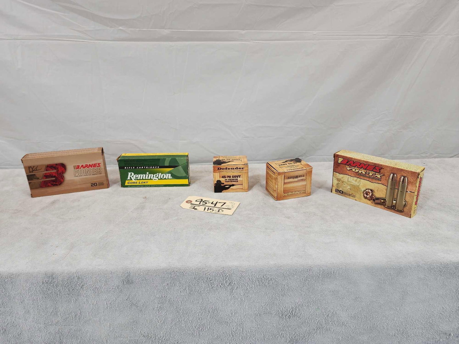 100 Rounds Of 45-70 Govt Ammunition: 95.47 Various brands
