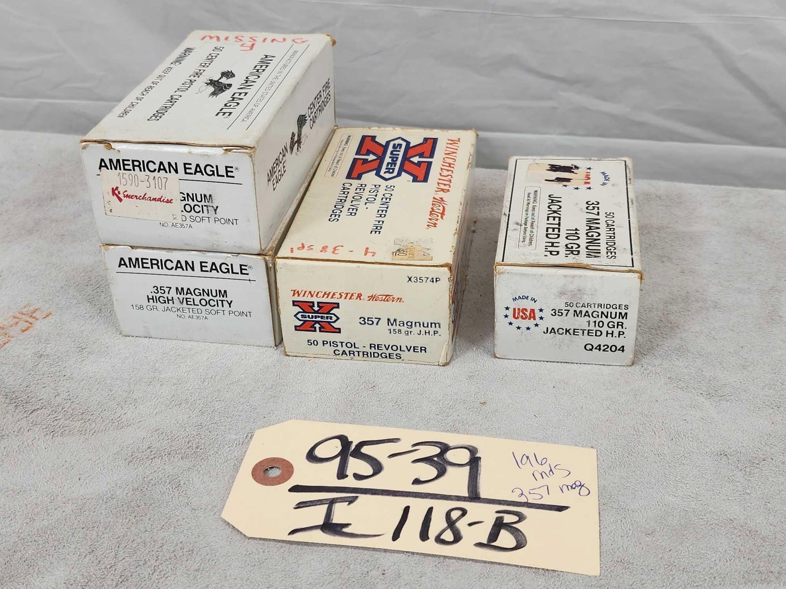 196 Rounds of 357 Mag Ammunition: 95.39