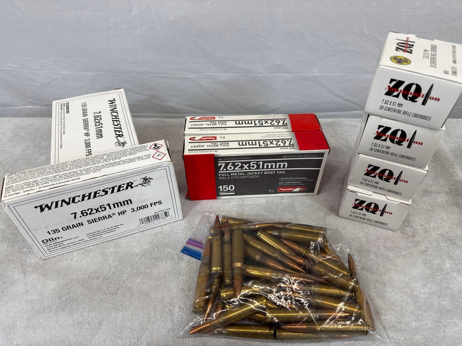 218 Rounds of 7.62x51mm Rifle Ammunition (1 of 2)
