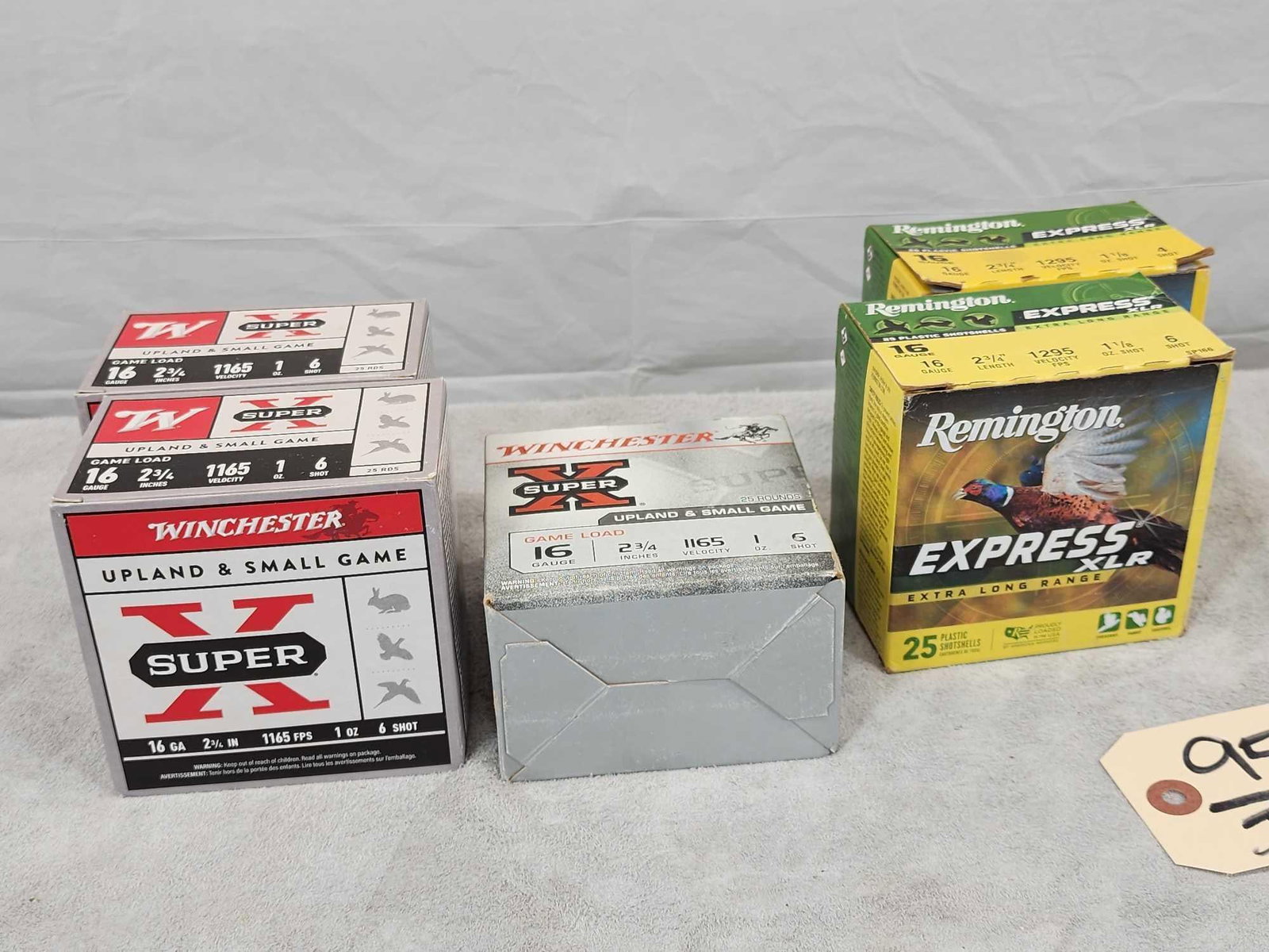 125 Rounds Of 16ga Ammunition: 95.16 Winchester Remington