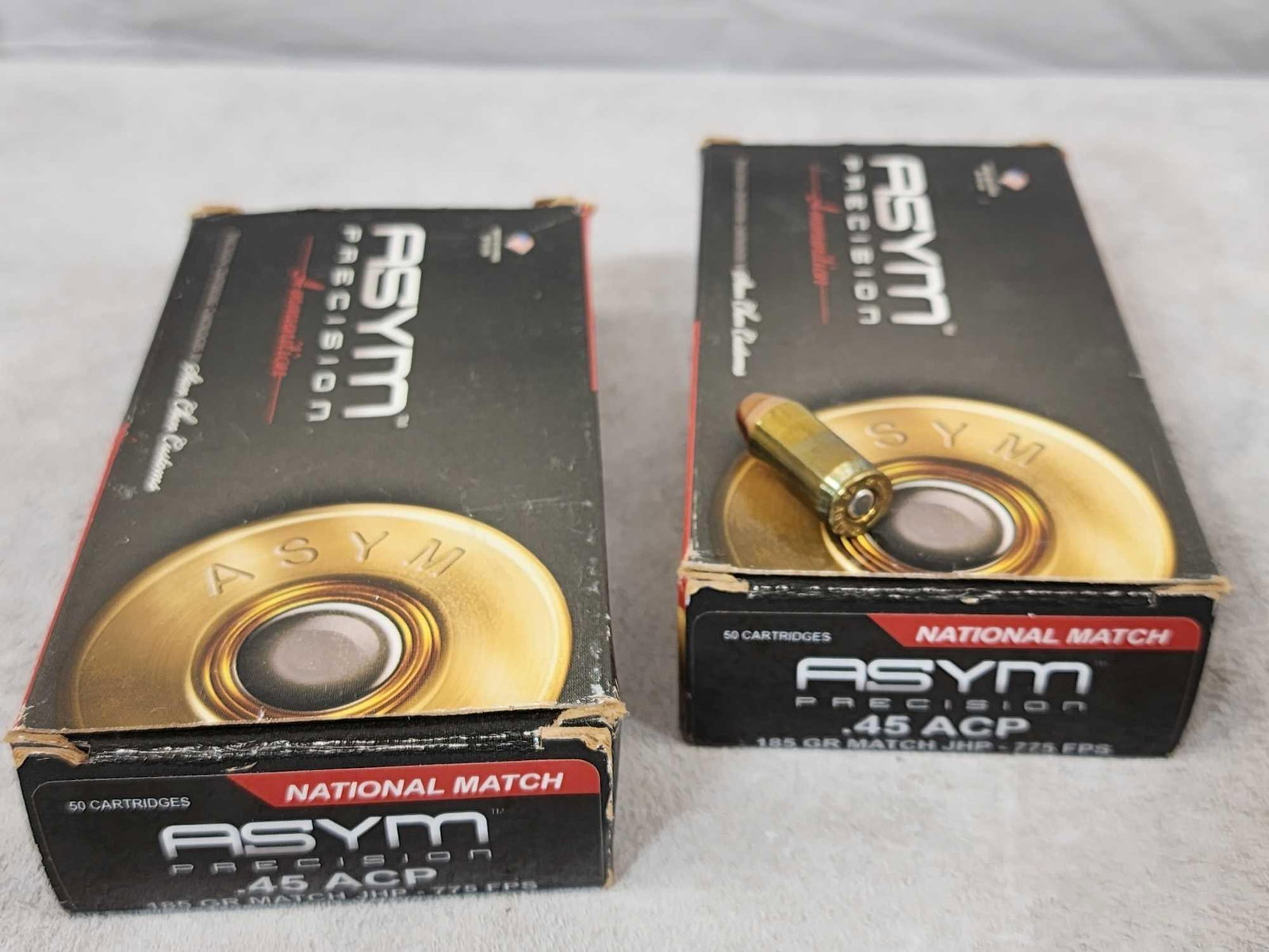 98 Rounds Of ASYM National Match Precision 45acp Ammunition: 130.5