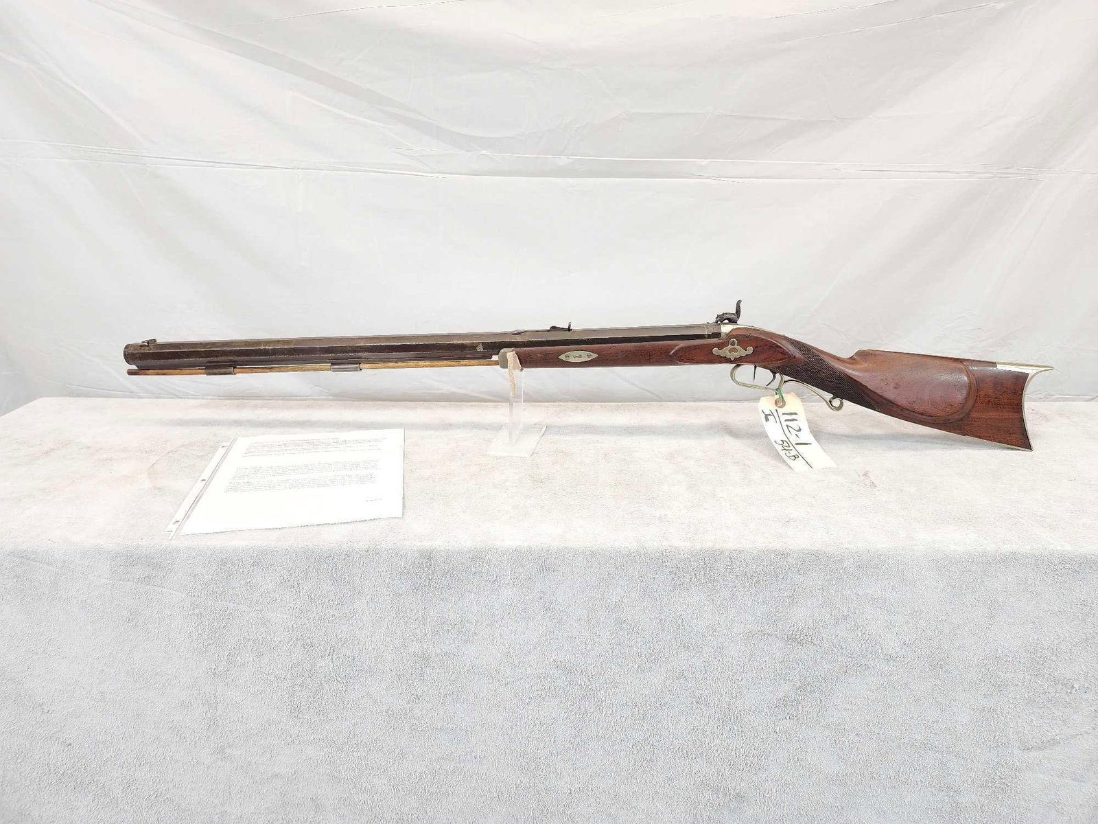 Rare Circa 1870s J. Hartig .41 Cal Black Powder Target Rifle Mfg Dubuque Iowa: 112.1 Impressive piece 30" octagon barrel front flip up sight fancy wood with target stock double set trigger great condition for its age very desirable piece for any antique gun collector!