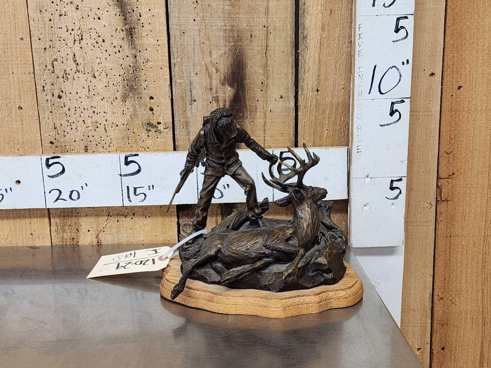 Jack Logozzo Bronze " Two Old Timers ": 120.9 Great look good detail signed numbered dated 1998 10.6 Lbs