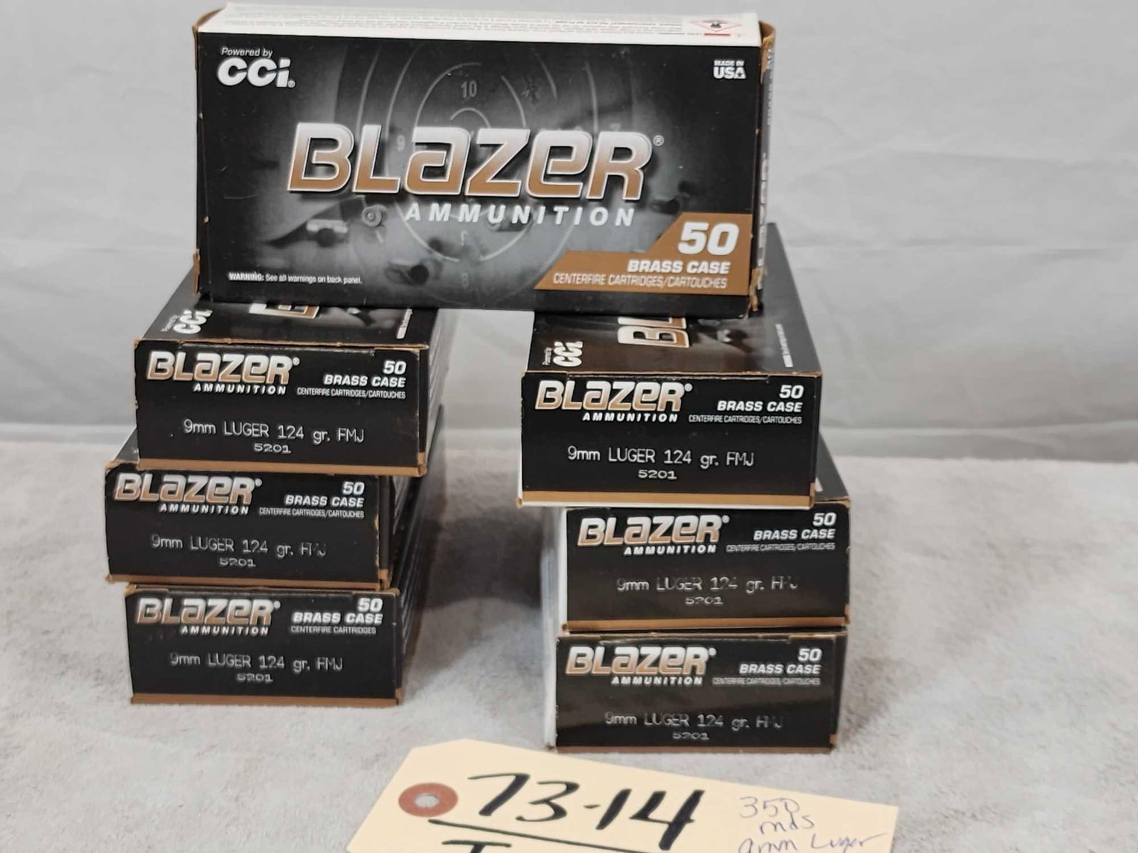350 Rounds Of 9mm Ammunition (1 of 2)