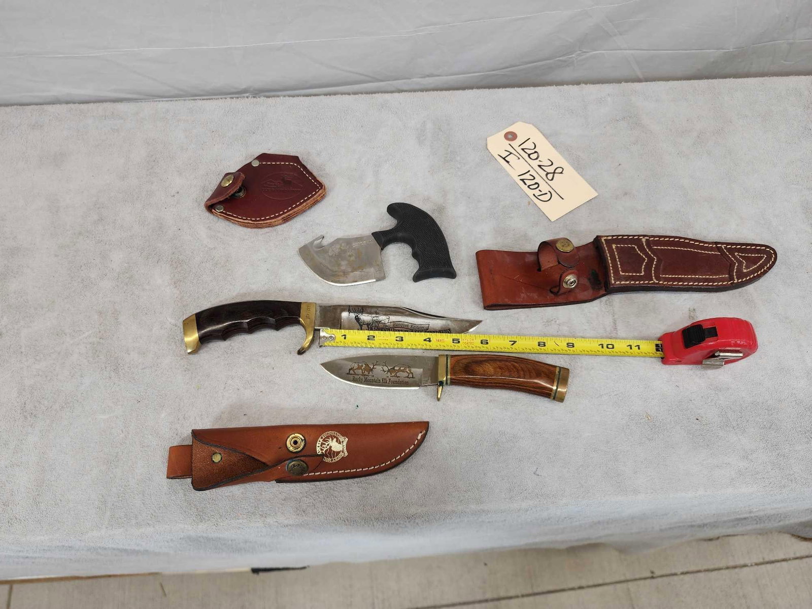 3 Rocky Mountain Elk Foundation Fixed Blade Knives (1 of 13)