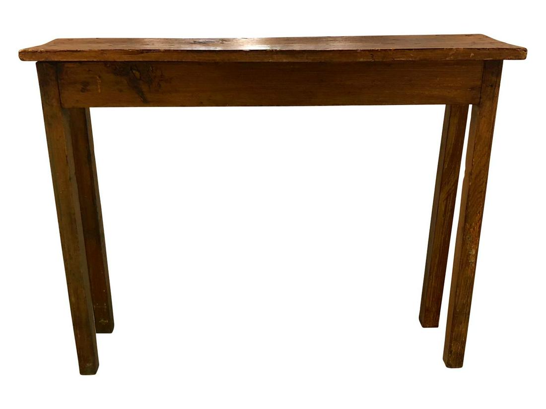 Antique English Pine Console Table (1 of 6)