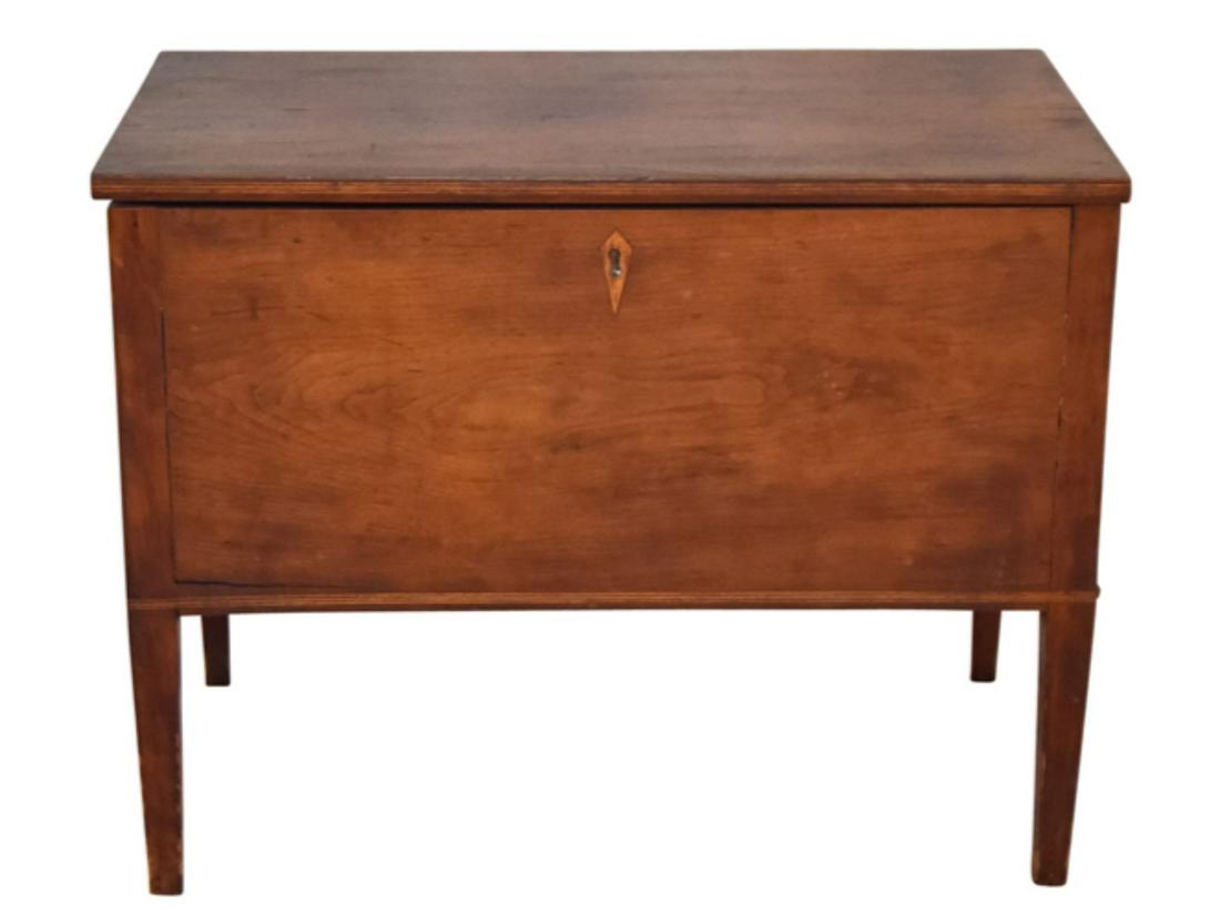 Antique Hepplewhite Walnut Sugar Chest with Lift Top (1 of 9)