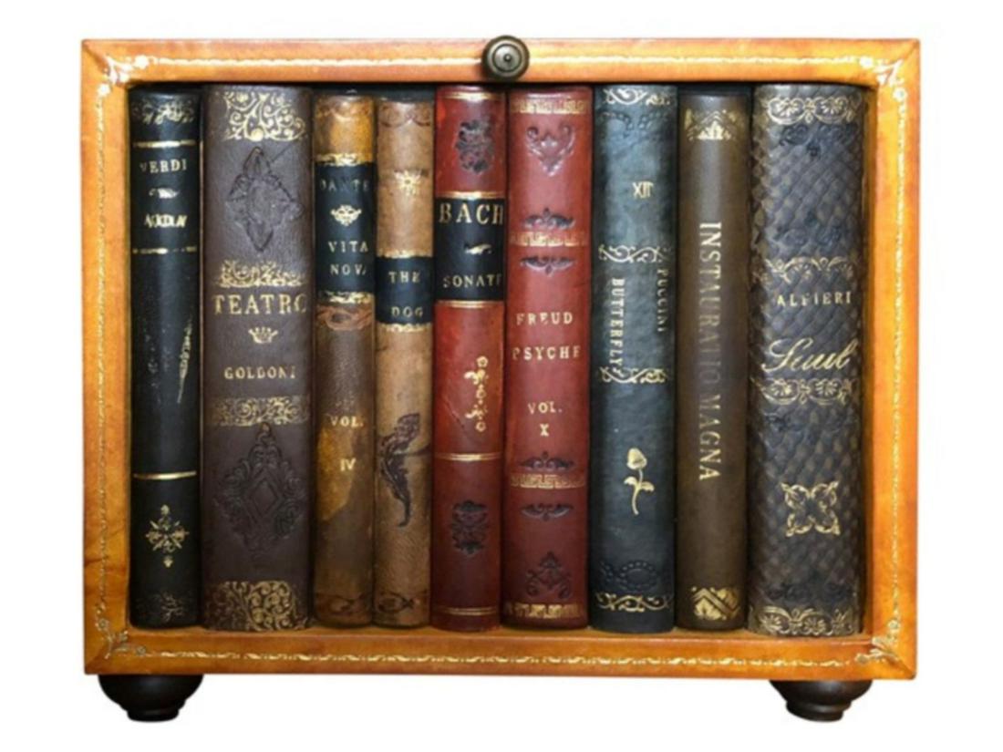 Book Fronted Box with Hidden Drawers (1 of 7)