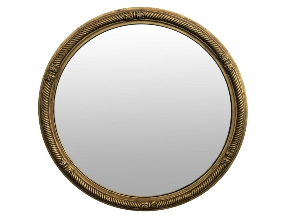 Round Gilt Carved Mirror (1 of 3)