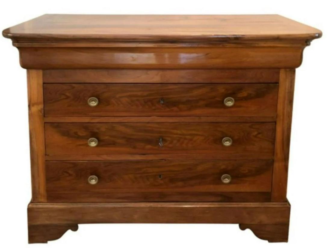 Antique Louis Philippe Walnut Commode (1 of 6)