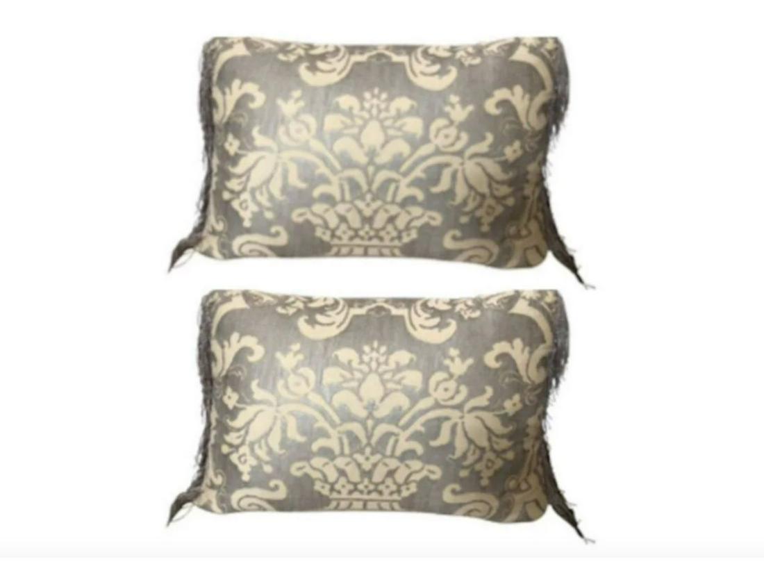 Fortuny Silk Damask Pillows, Pair (1 of 6)