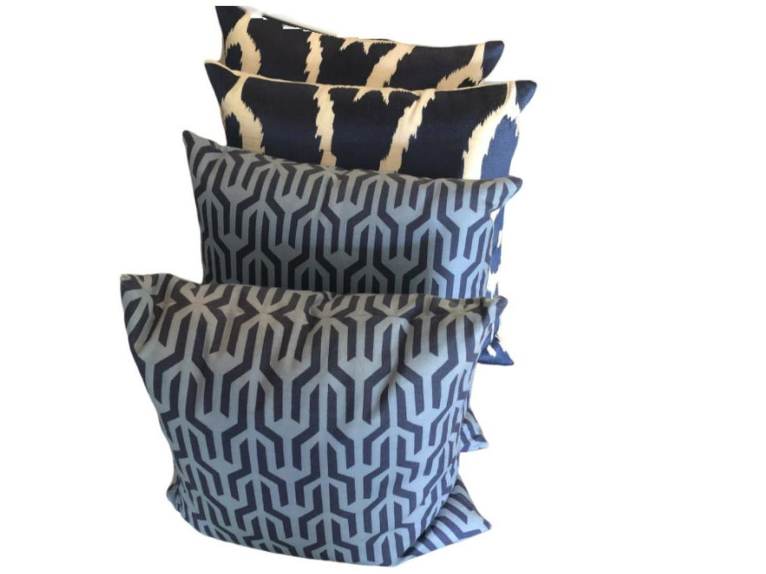 Blue Pillows, Set of 4 (1 of 5)