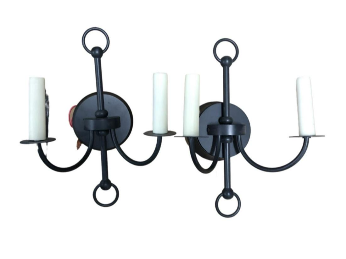 Double Arm Sconces, Pair (1 of 4)