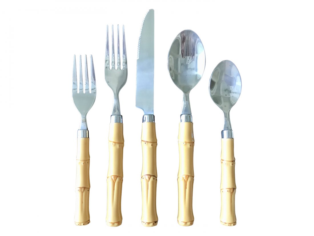 Faux Bamboo Flatware Set by Cambridge (1 of 3)