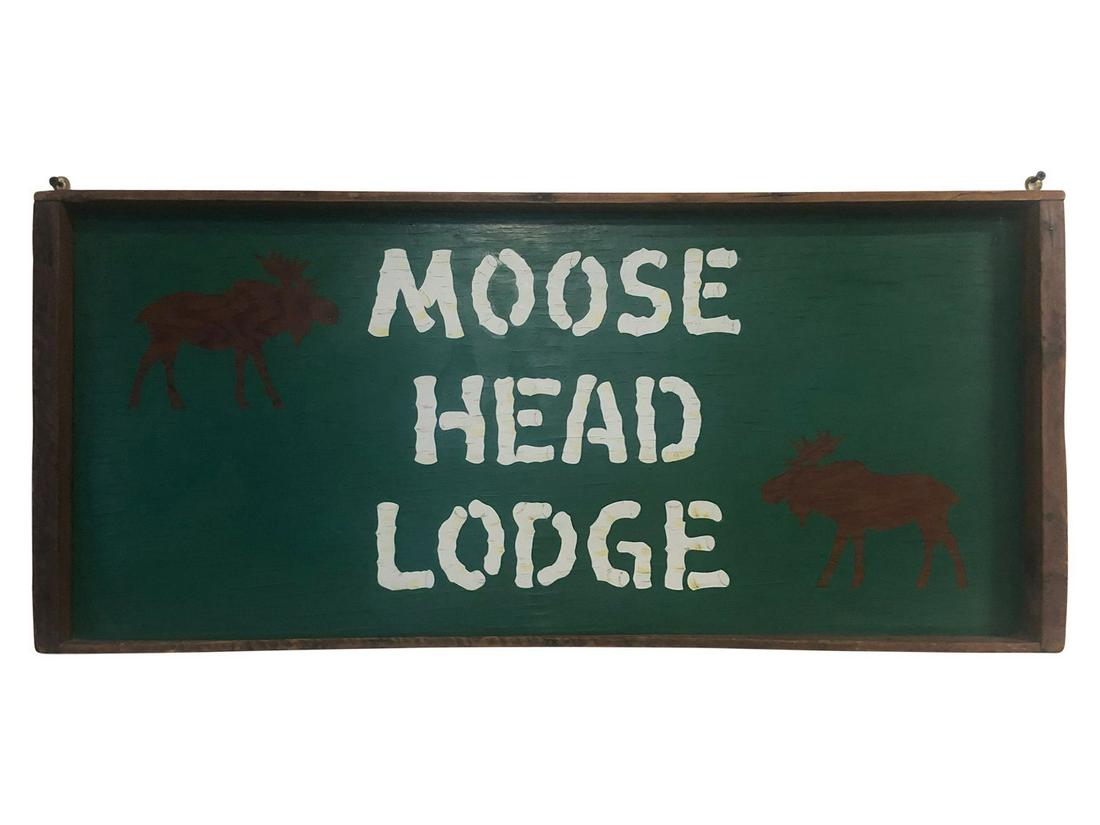 Moose Head Lodge Sign (1 of 4)