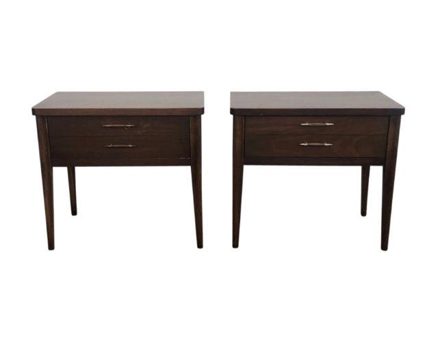 Broyhill Premier Saga Bedside Tables, Pair (1 of 8)