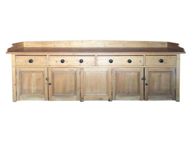 Antique Rustic Pine Buffet (1 of 5)