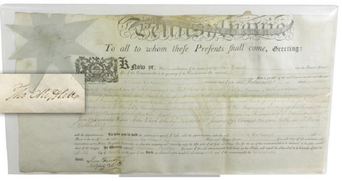 Thomas Mifflin, Constitution Signer- JSA (1 of 2)